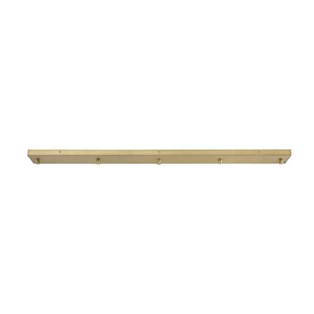 Z-Lite Multi Point Canopy Ceiling Plate, 5-Light, 4.75 In.W x 42 In.L x 1 In.H, Modern Gold CP4205L-MGLD